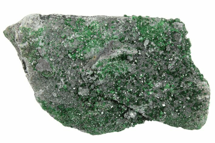 Green Uvarovite (Garnet Group) Cluster - Russia #195587